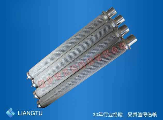 波纹状烧结毡滤芯